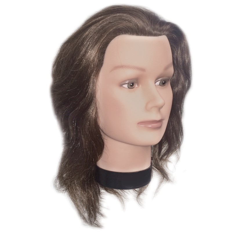 Tête à coiffer Professionnelle Claudia-65 cm Cheveux+Support 1pcs MKK41