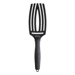 OLIVIA GARDEN - OLIVIA GARDEN FINGERBRUSH DOUBLE BRISTLES BLACK TAILLE M