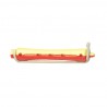 BIGOUDI PERMANENTE JAUNE/ROUGE COURT X12