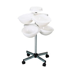 TABLE DE SERVICE OLYMPIC ROULEAUX BLANC